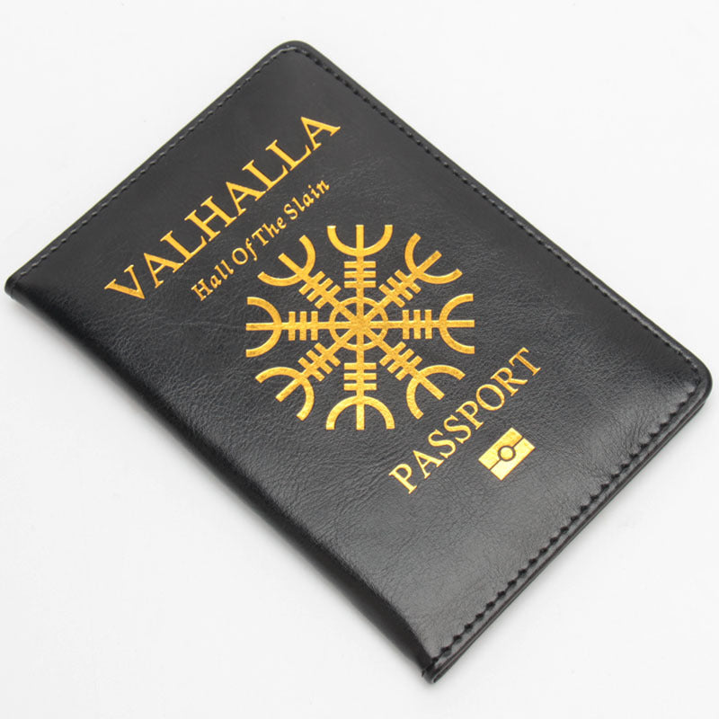 Artificial leather passport holder for travel